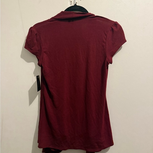 HeartSoul Burgundy Knit Top - Picture 6 of 8